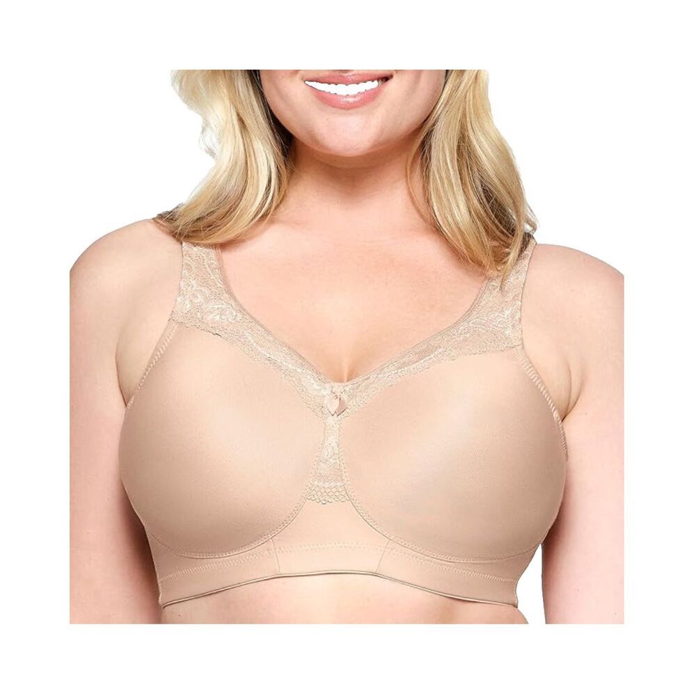 Glamorise 46B Women's Plus Size MagicLift Seamless Bra Wirefree 1007 NWOT